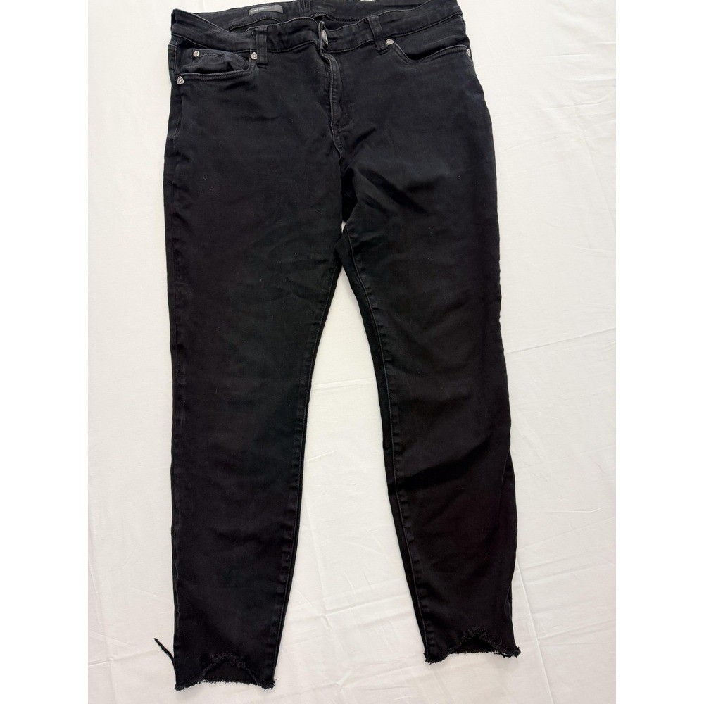KUT From The Kloth‎ Carlo Ankle Skinny Jeans Womens 14 Black Dark Wash 32x27